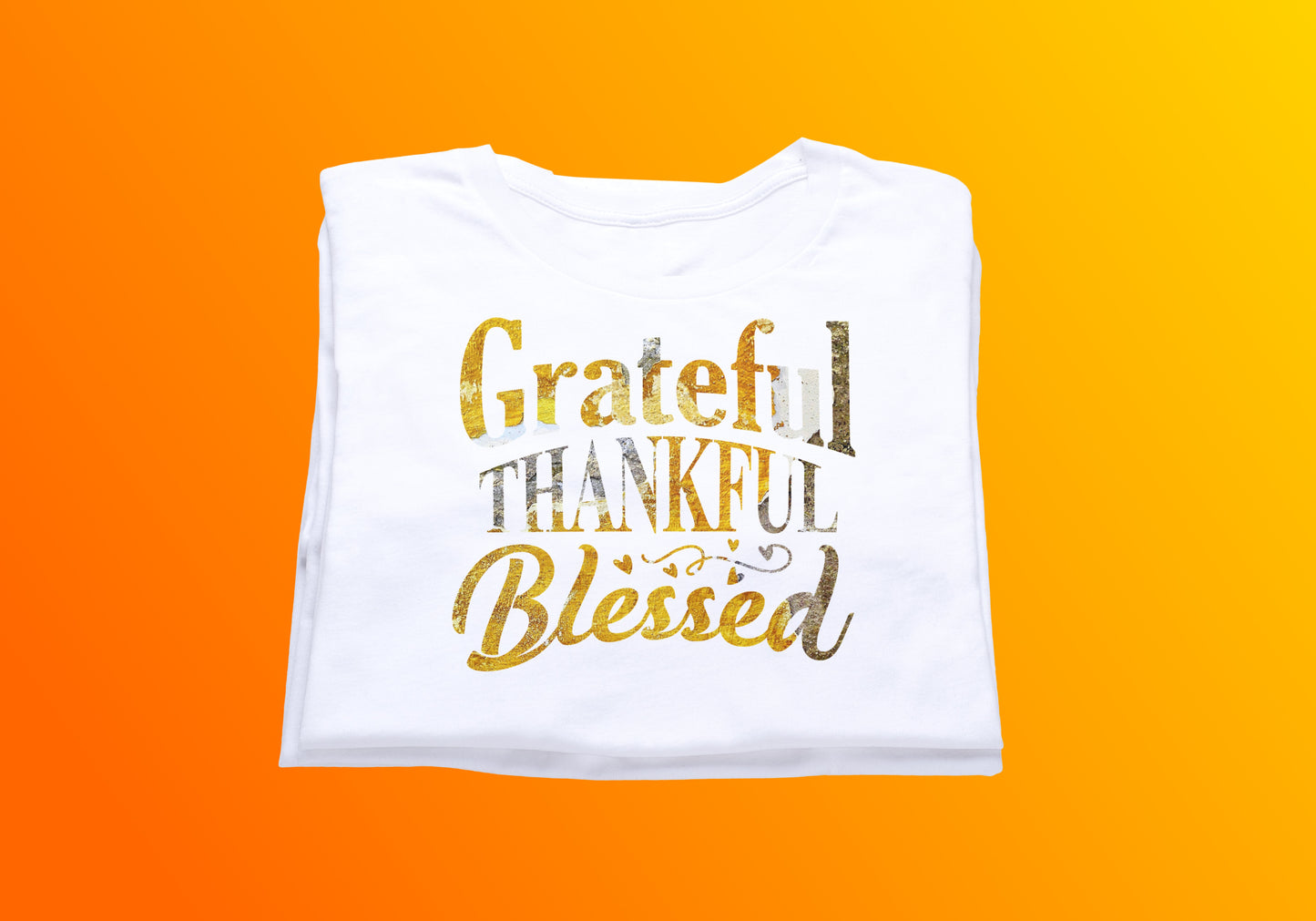 Grateful, Thankful, Blessed Long-Sleeve T-Shirt