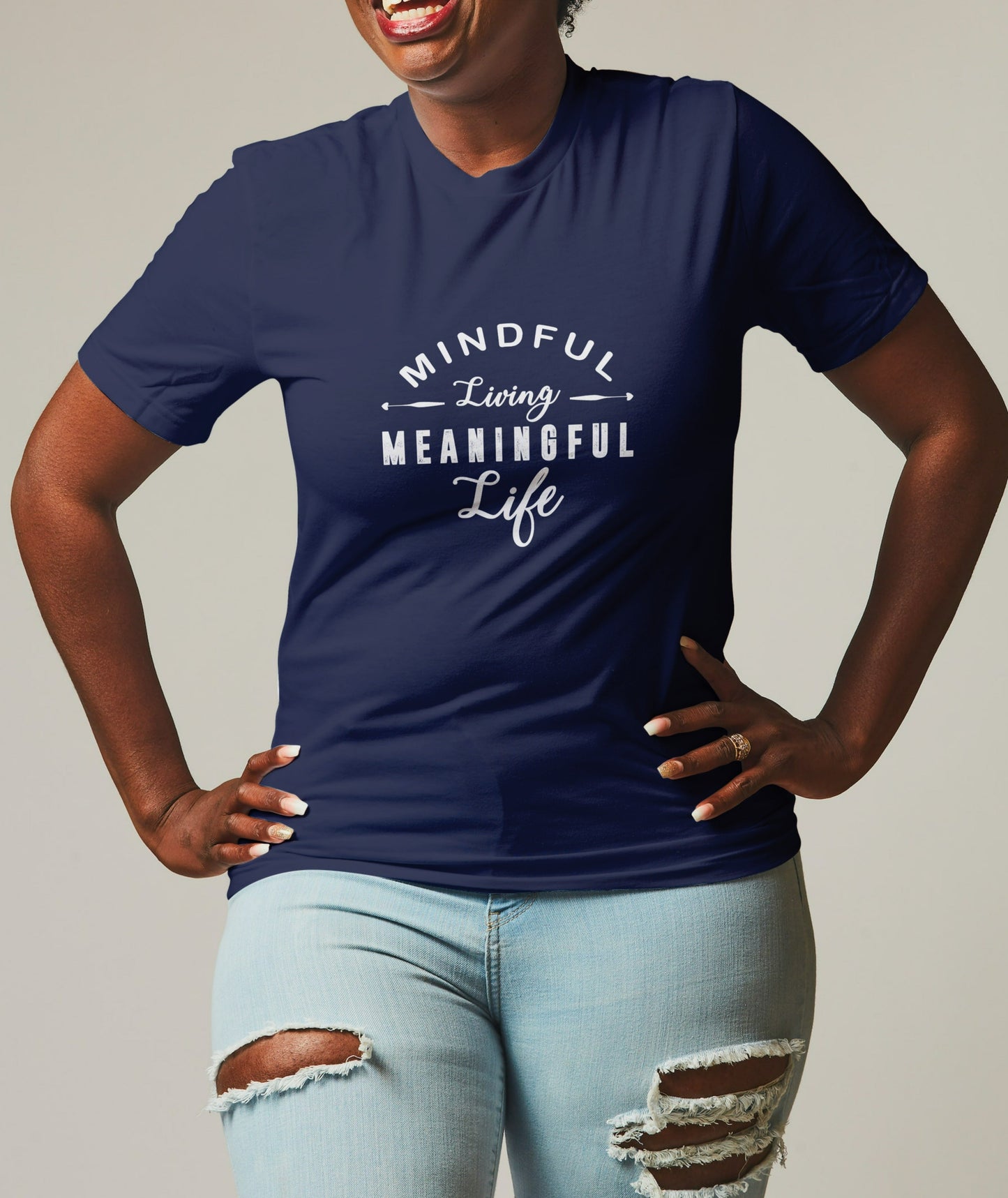 Mindful Living Meaningful Life T-Shirt